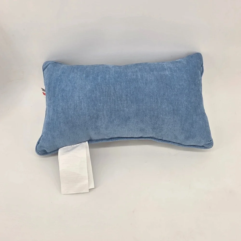 Bouffants & Broken Hearts Kendra Dandy Needlepoint Decorative Pillow Blue White